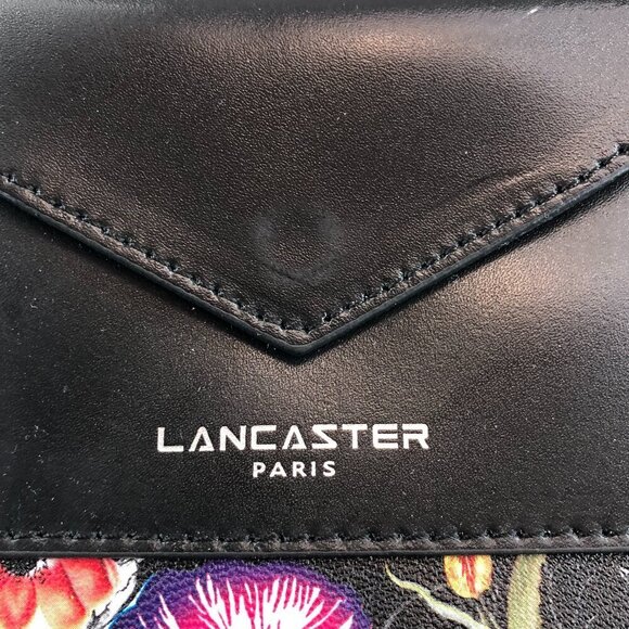 Lancaster Black Floral Shoulder Bag - Picture 5 of 10